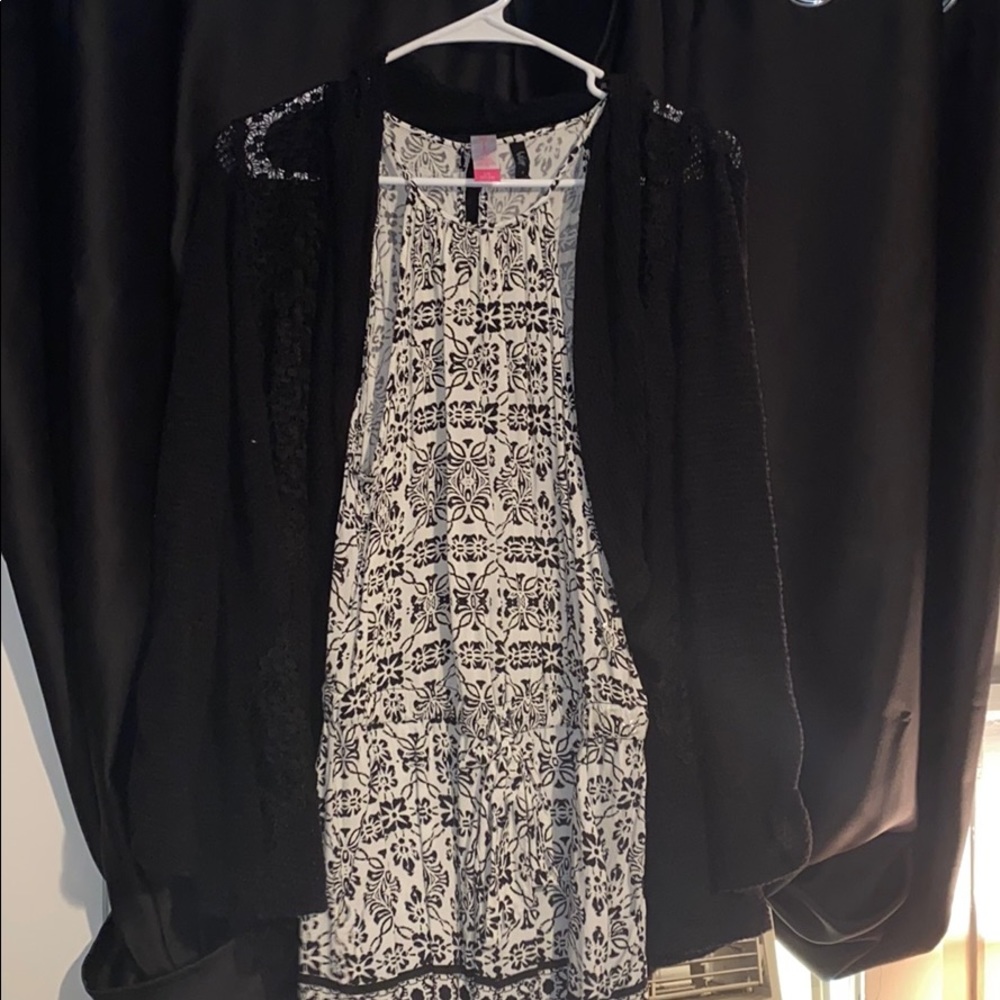 Romper with cardigan